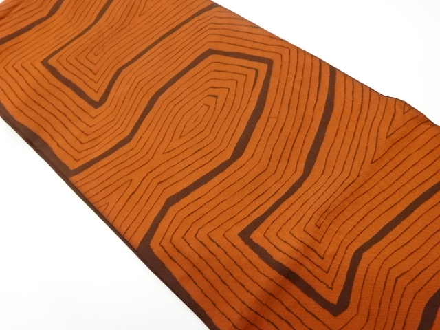 JAPANESE KIMONO / VINTAGE FUKURO OBI / WOVEN ABSTRACT PATTERN